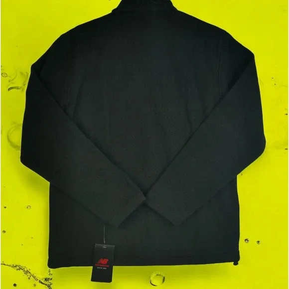 New Balance Fleece Black Men's Jacket Insulated Size M PIT TO PIT 22 IN NWT - Picture 7 of 8